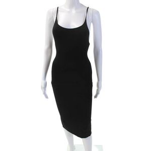 Nadia Tarr Womens Spaghetti Strap Scoop Neck Knee Length Dress Black Size XS